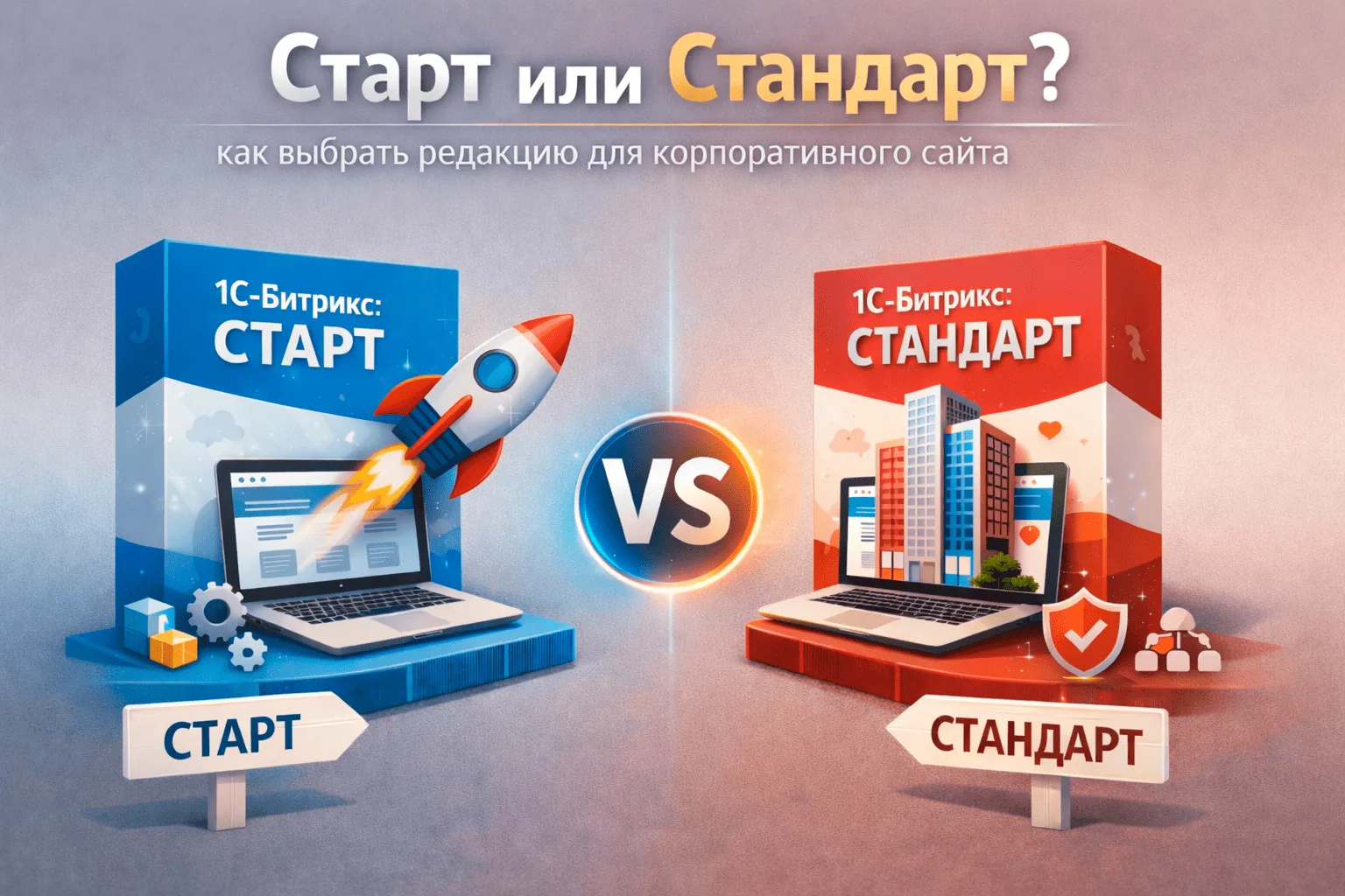 Старт или Стандарт: как выбрать редакцию для корпоративного сайта в Краснодаре